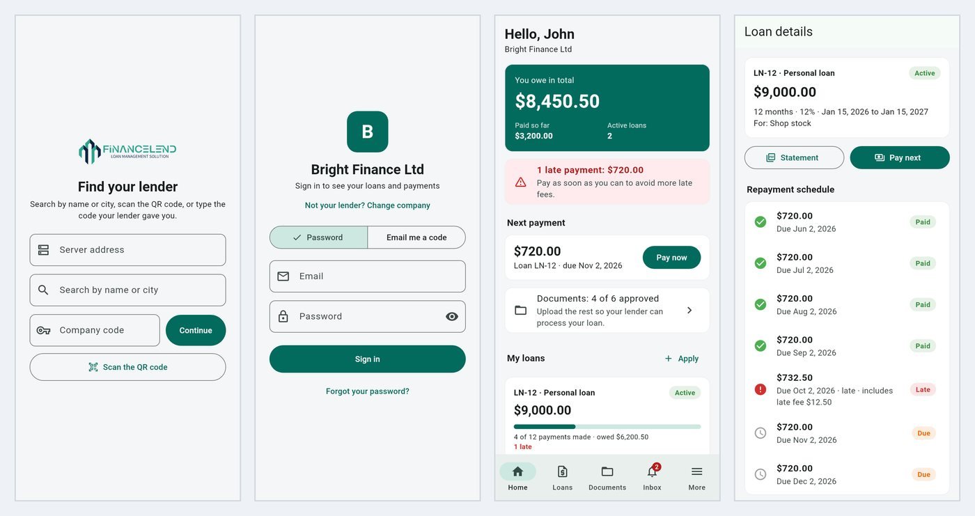 App screens