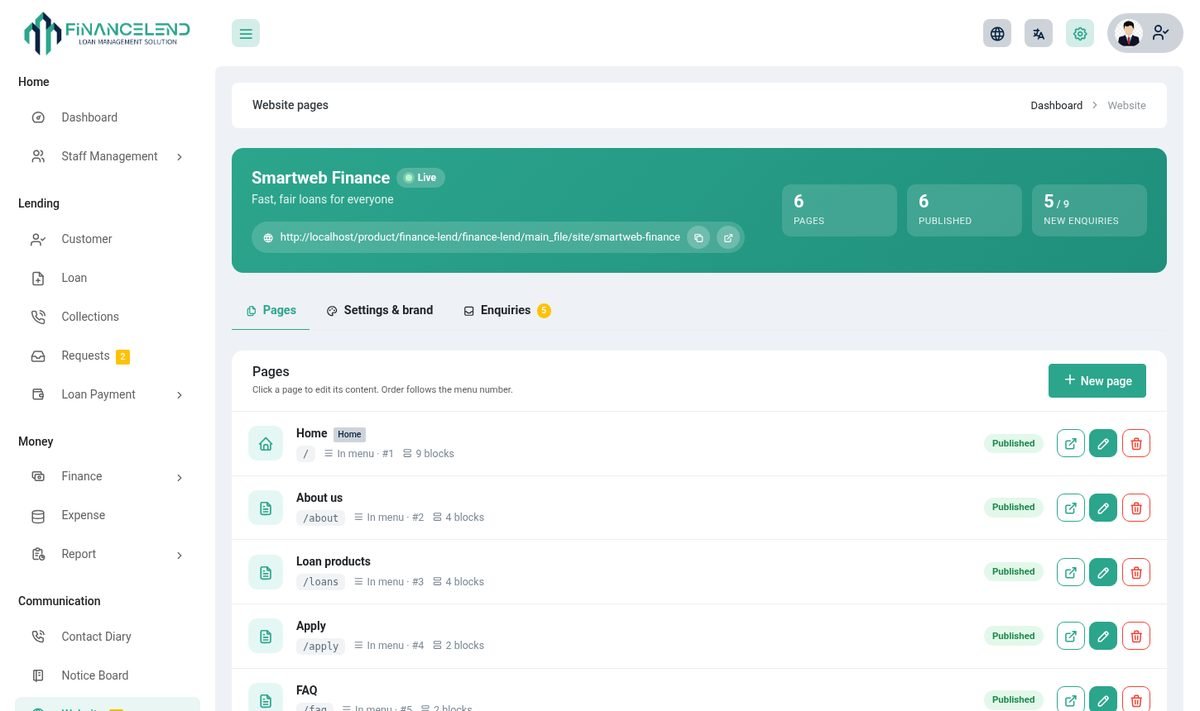 Website builder